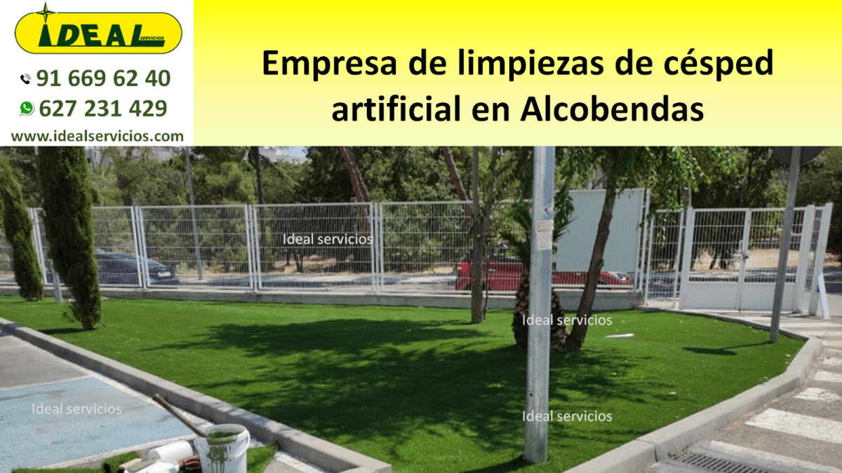 Empresa de limpiezas de césped artificial en Alcobendas