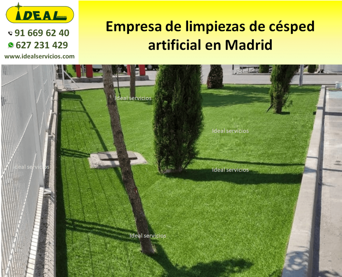 Empresa de limpiezas de césped artificial en Madrid