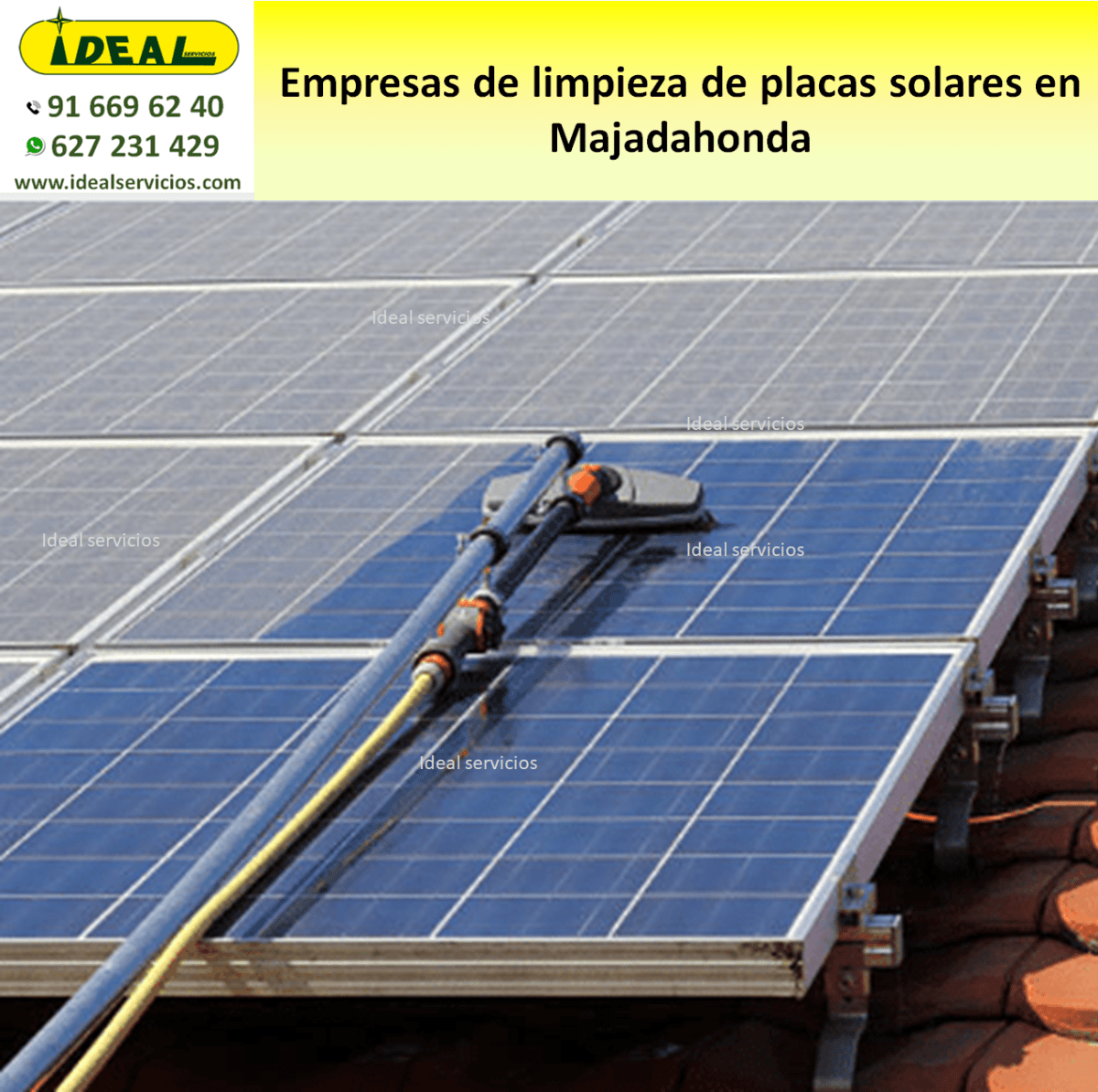 Empresas de limpieza de placas solares en Majadahonda