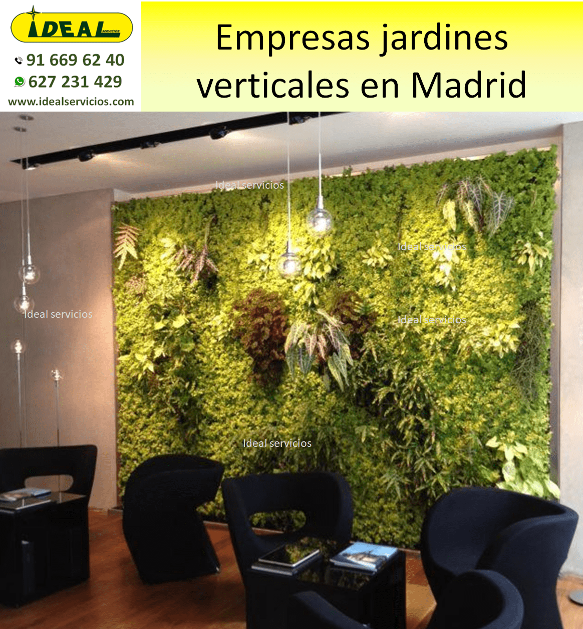 Empresas jardines verticales en Madrid