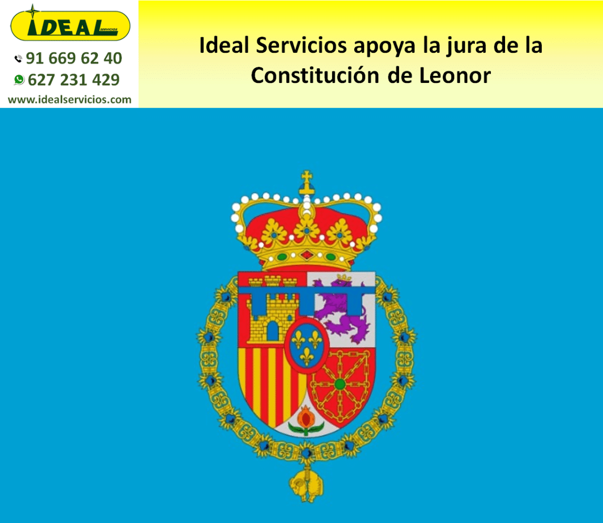 Ideal Servicios apoya la jura de la Constitución de Leonor