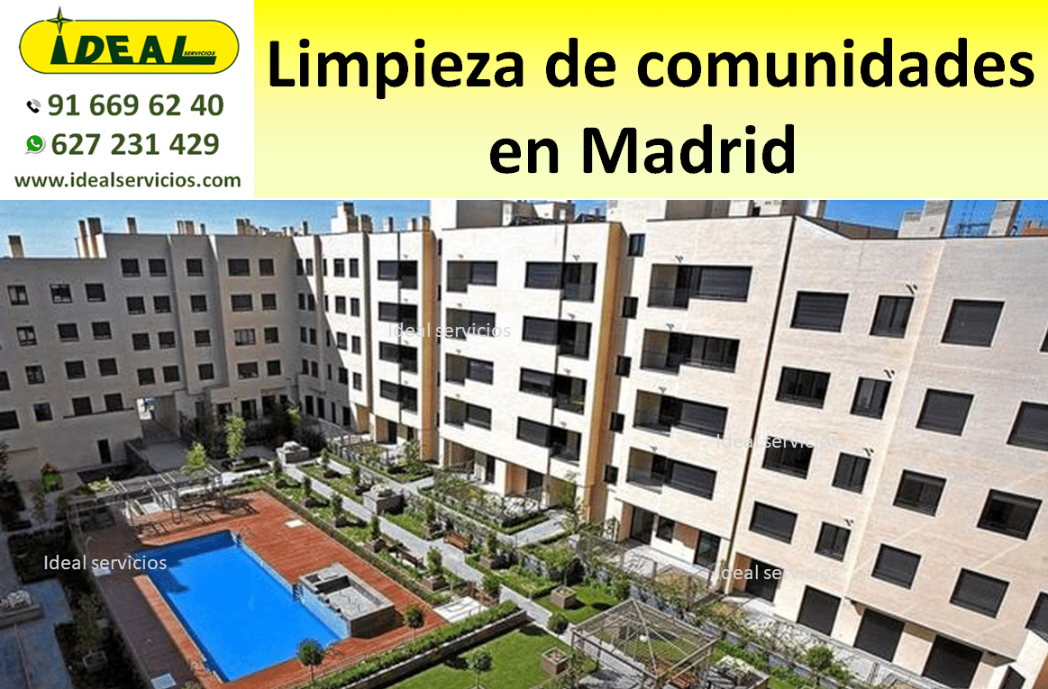 Limpieza de comunidades en Madrid