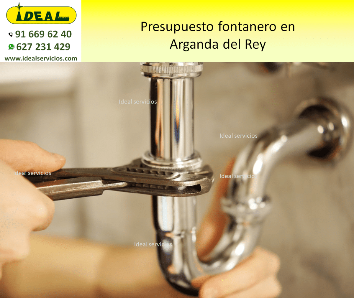 Presupuesto fontanero en Arganda del Rey