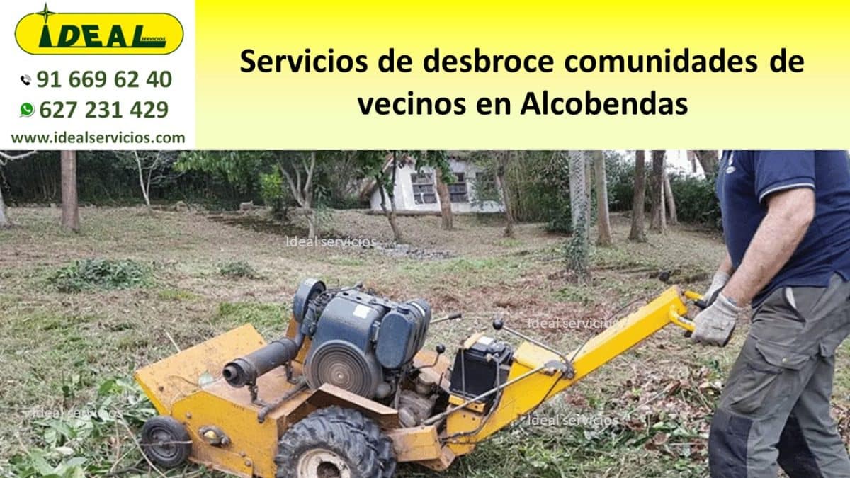 Servicios de desbroce comunidades de vecinos en Alcobendas