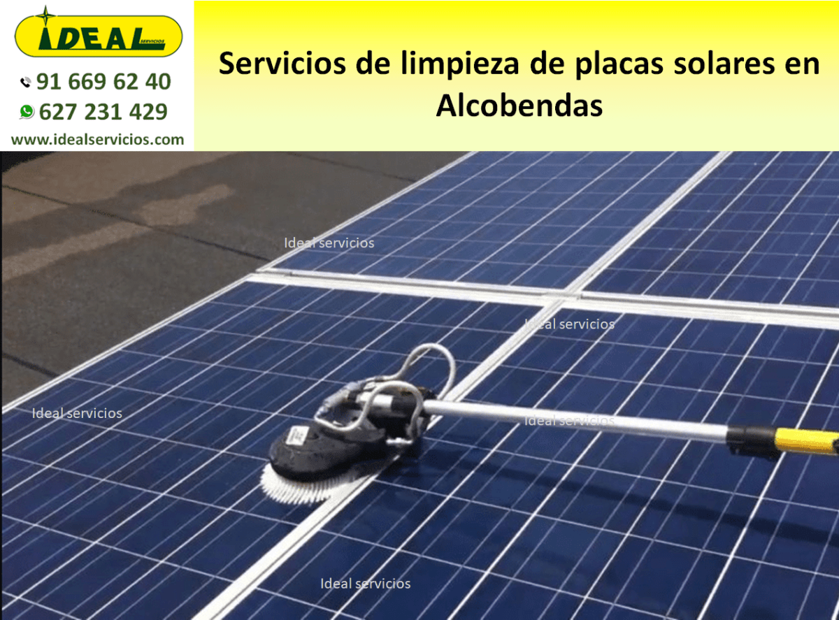 Servicios de limpieza de placas solares en Alcobendas